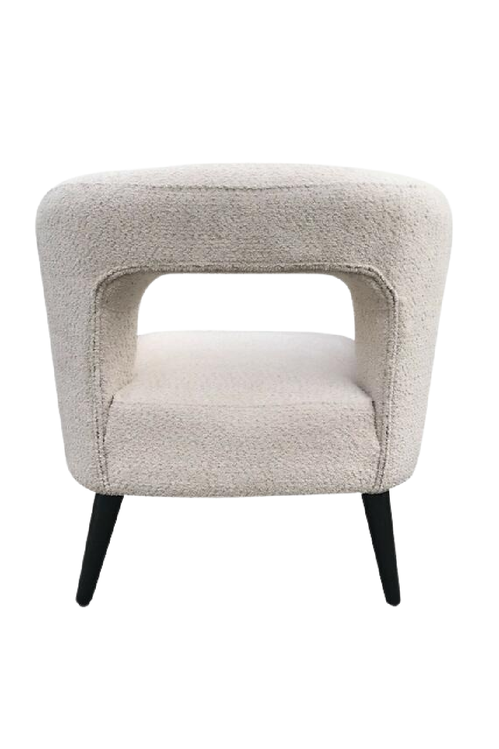 White Bouclé Weave Armchair | Andrew Martin Buco | Oroa.com