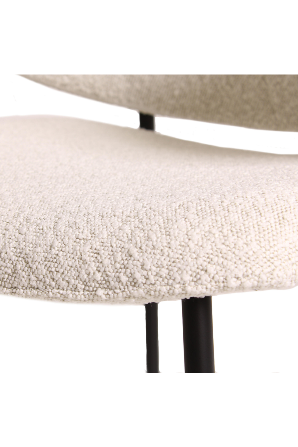 Winged Back Bouclé Dining Chair | Andrew Martin Beso | Oroa.com