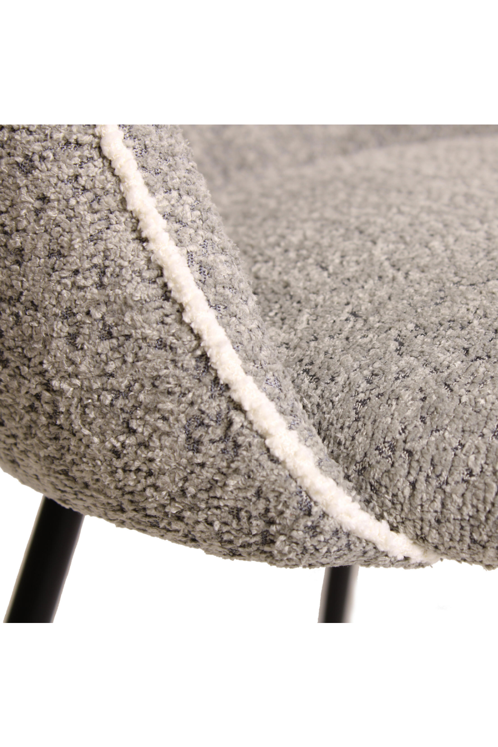 Gray Chenille Upholstered Dining Chair | Andrew Martin Colina | Oroa.com