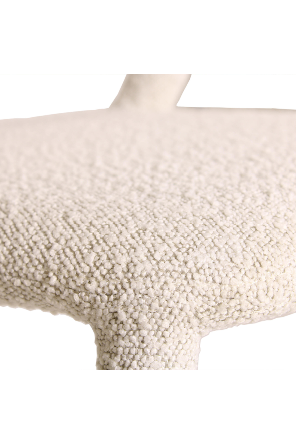 Off-White Bouclé Bar Stool | Andrew Martin Mian | Oroa.com