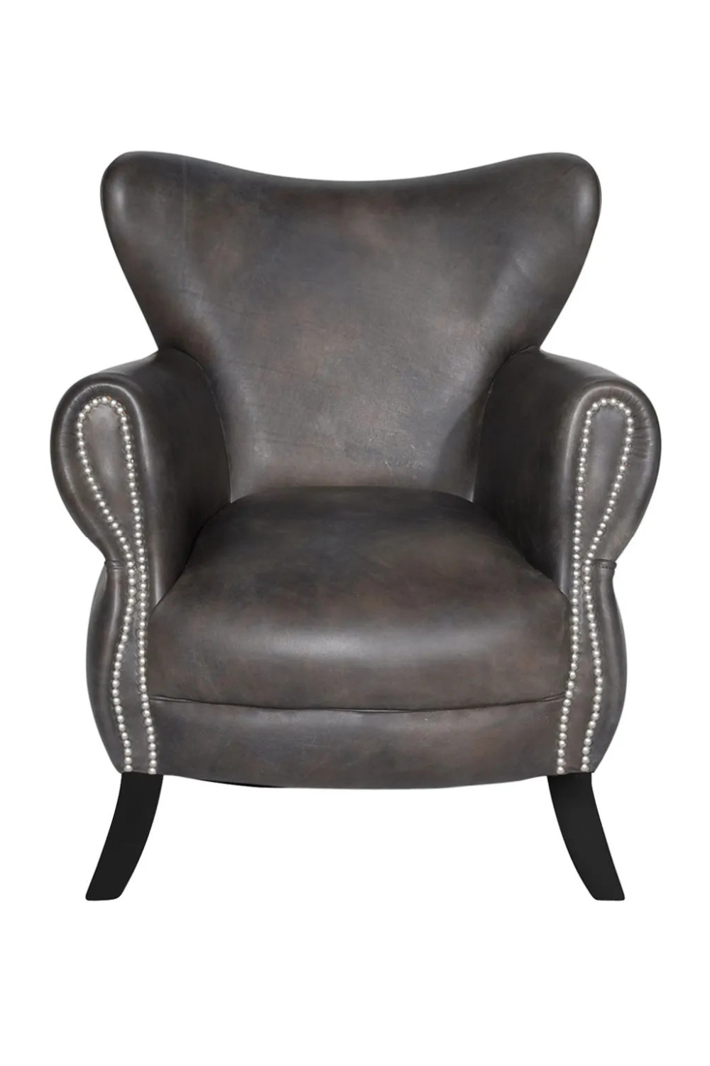 Leather Wingback Armchair | Andrew Martin Scholar | Oroa.com