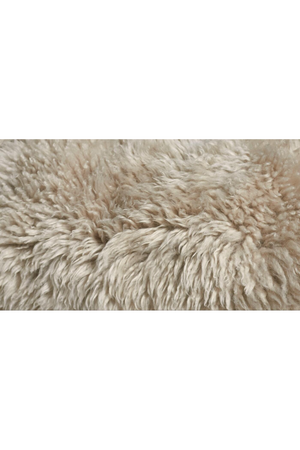 Beige Sheepskin Lounge Armchair | Andrew Martin Manx | Oroa.com