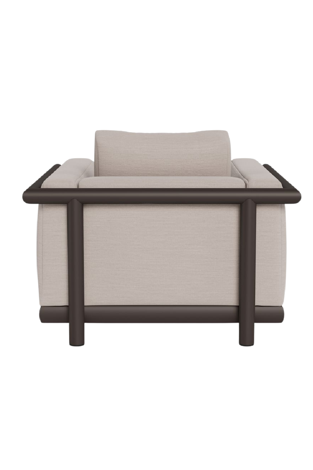 Taupe Outdoor Lounge Chair | Andrew Martin Cayman | Oroa.com