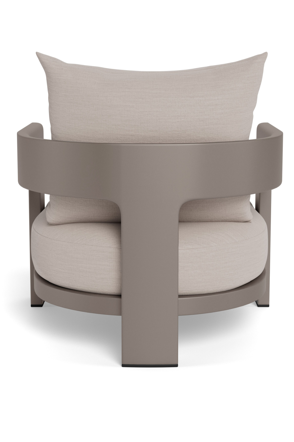 Curved Aluminum Outdoor Accent Chair | Andrew Martin Caicos | Oroa.com