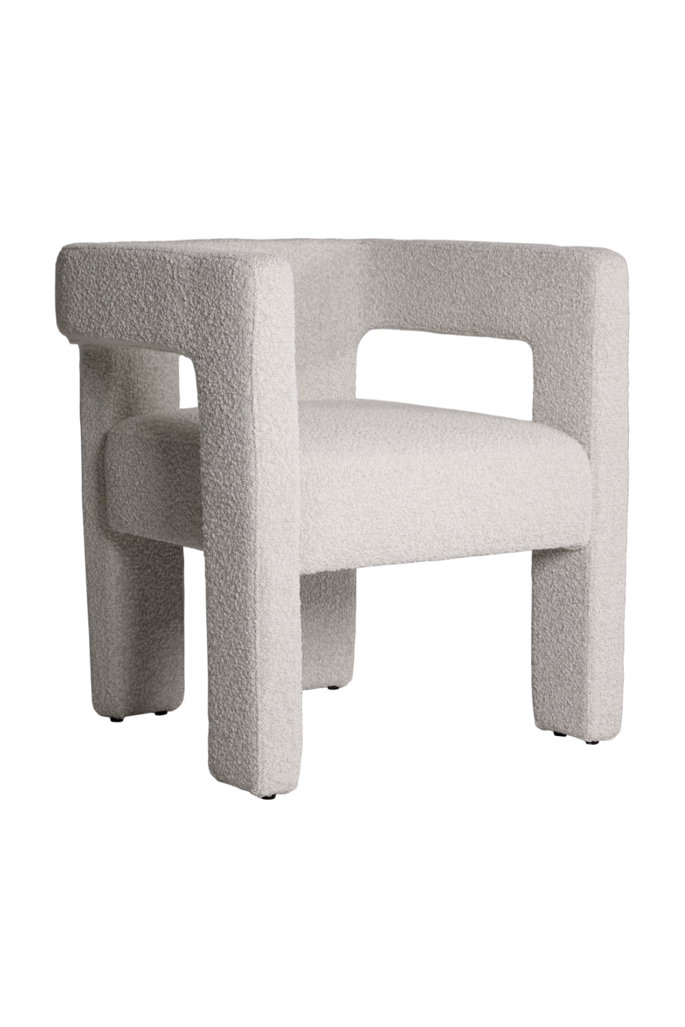Off-White Bouclé Accent Chair | Andrew Martin Pim | Oroa.com