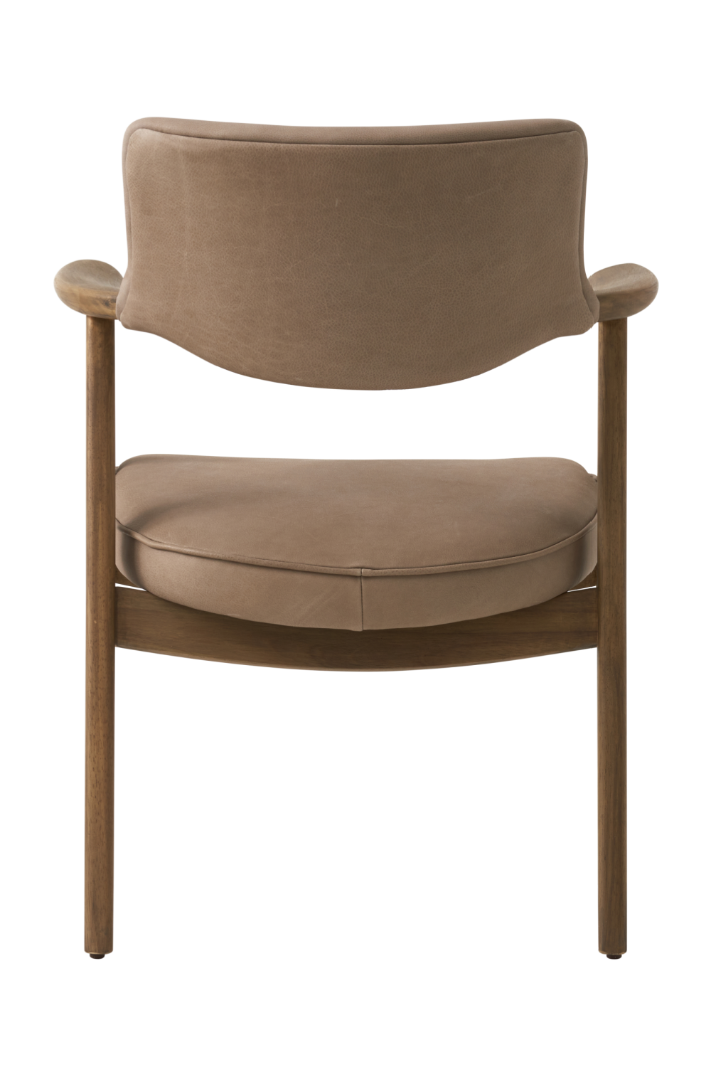 Taupe Leather Dining Chair | Andrew Martin Rutter | Oroa.com