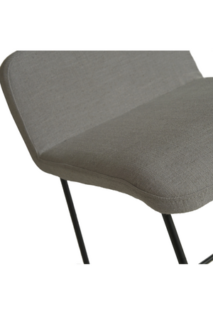 Gray Linen Bar Stool | Andrew Martin Lucy | Oroa.com