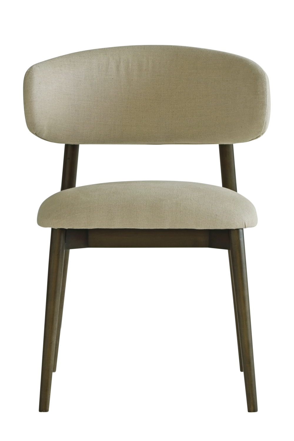 Light Brown Linen Dining Chair | Andrew Martin Kitty | Oroa.com