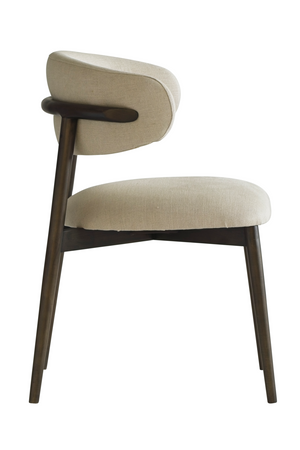 Light Brown Linen Dining Chair | Andrew Martin Kitty | Oroa.com