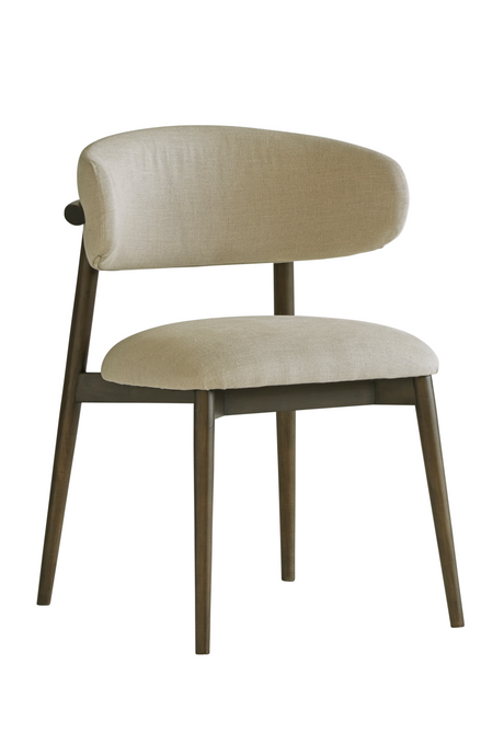 Light Brown Linen Dining Chair | Andrew Martin Kitty | Oroa.com
