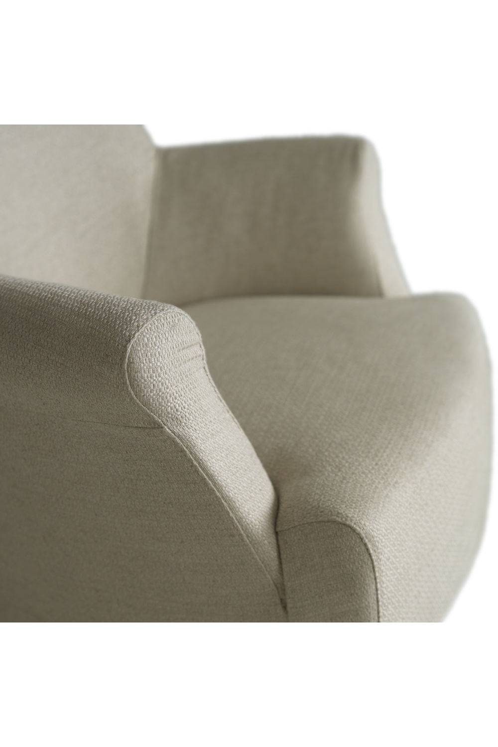 Taupe Linen Lounge Chair | Andrew Martin Victoria | Oroa.com