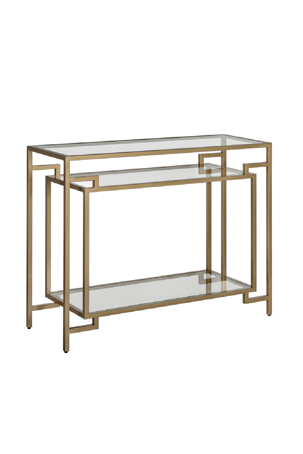 Gold Framed Geometric Console Table | Andrew Martin Architect | OROA