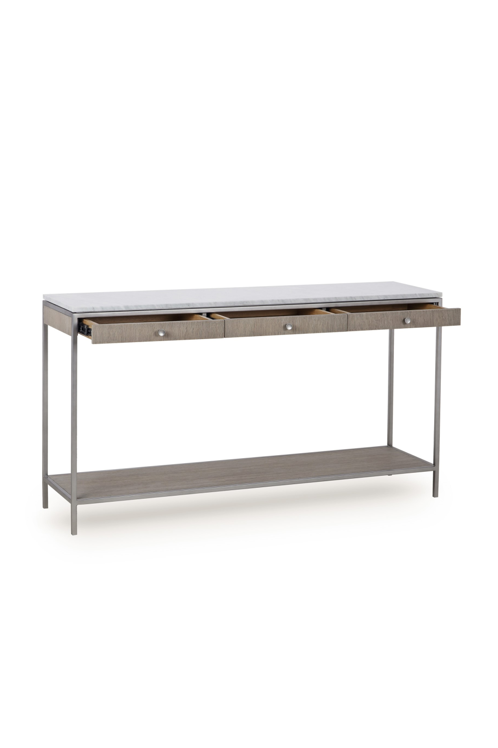 White Marble with Drawers Console Table | Andrew Martin Rufus | OROA 