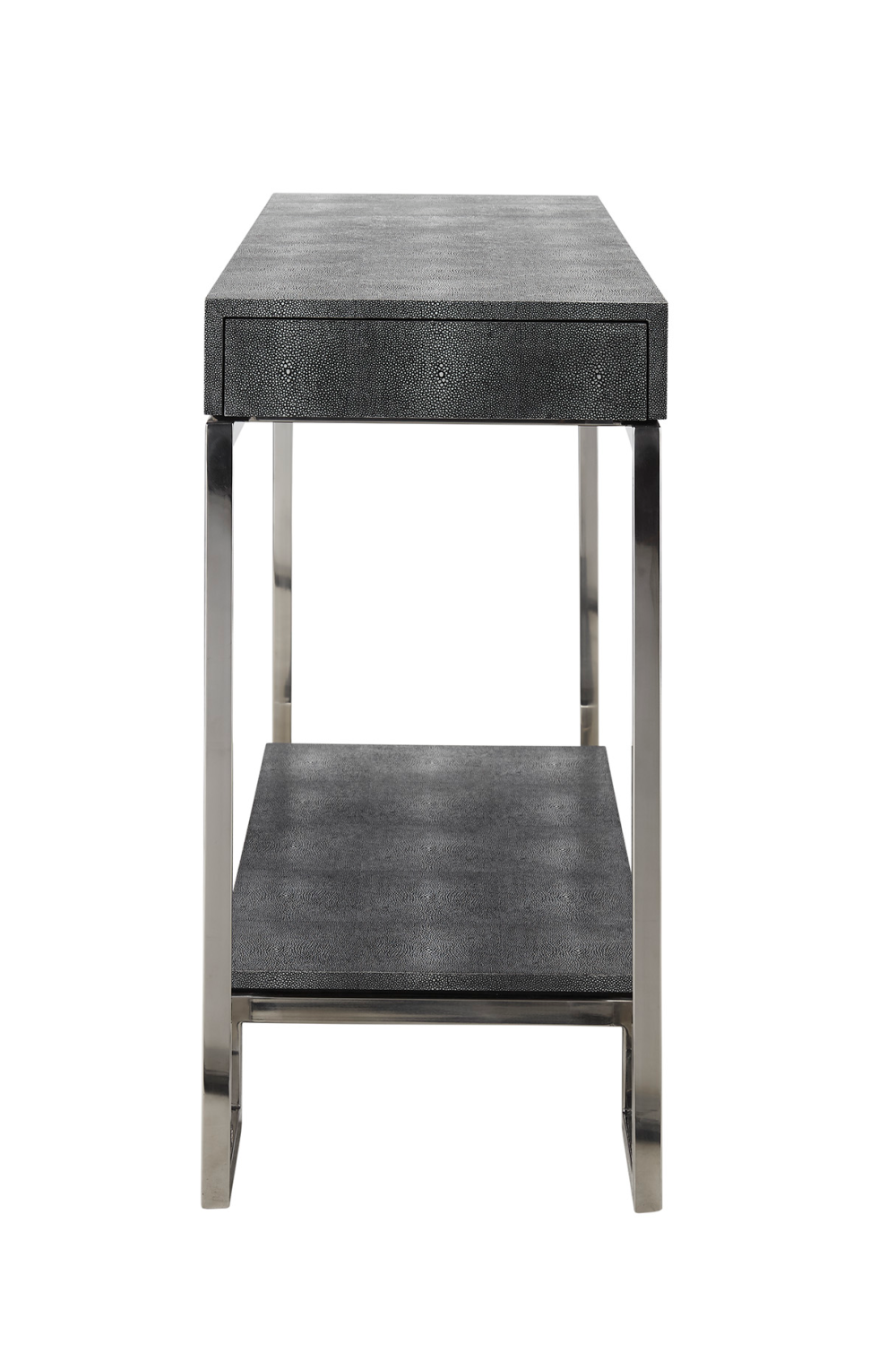 Gray Shagreen Shelves Console Table | Andrew Martin Trudy