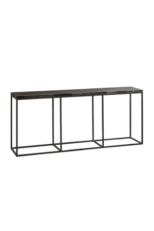 Black Petrified Wood Console Table | Andrew Martin Raife | OROA.com