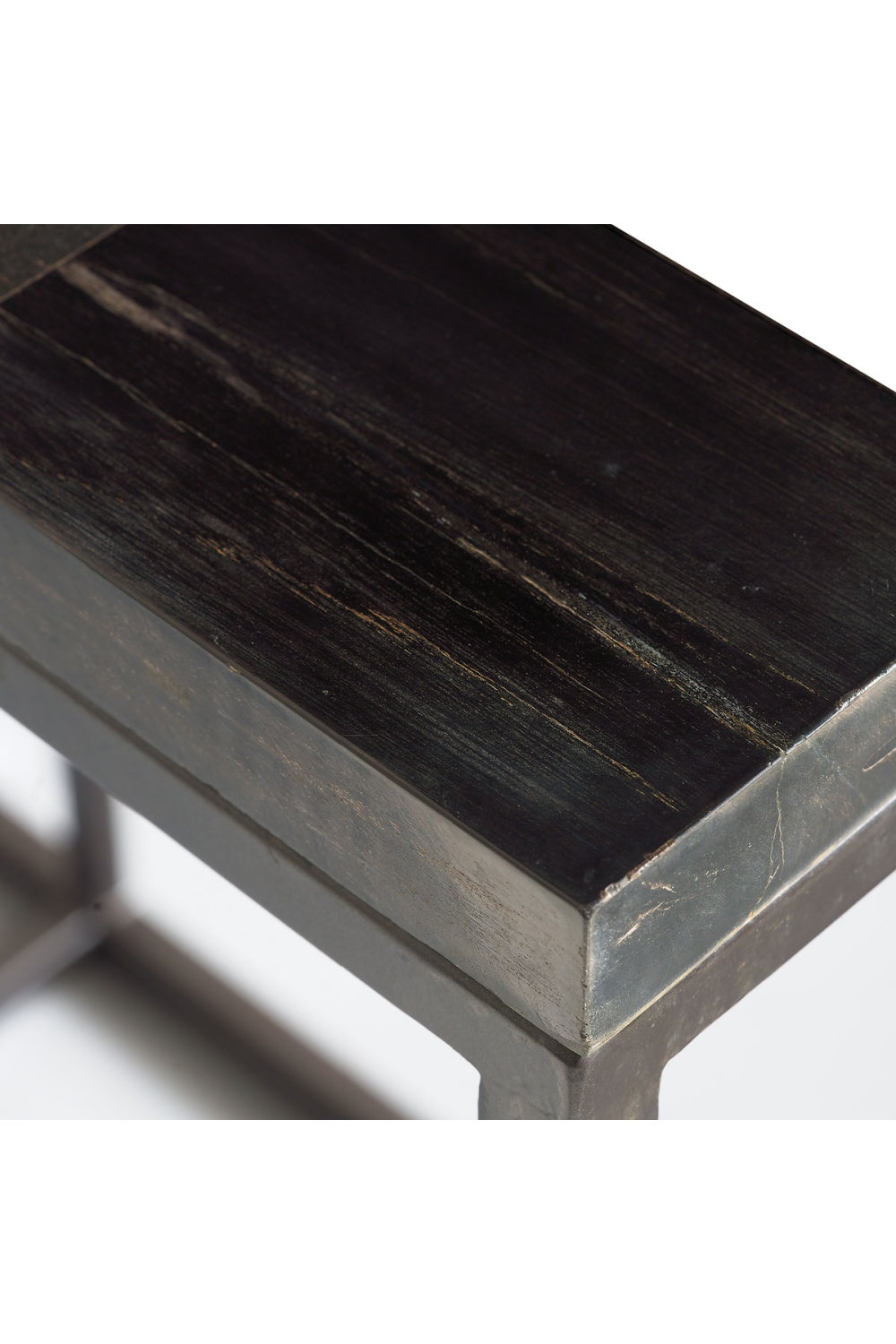 Black Petrified Wood Console Table | Andrew Martin Raife | OROA.com