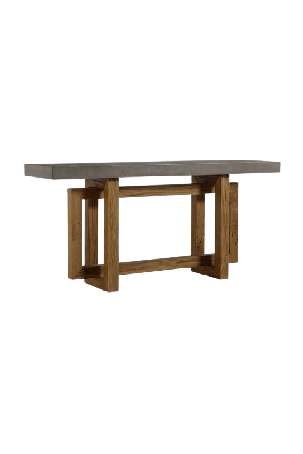 Polished Concrete Top Wooden Console Table S | Andrew | OROA.com