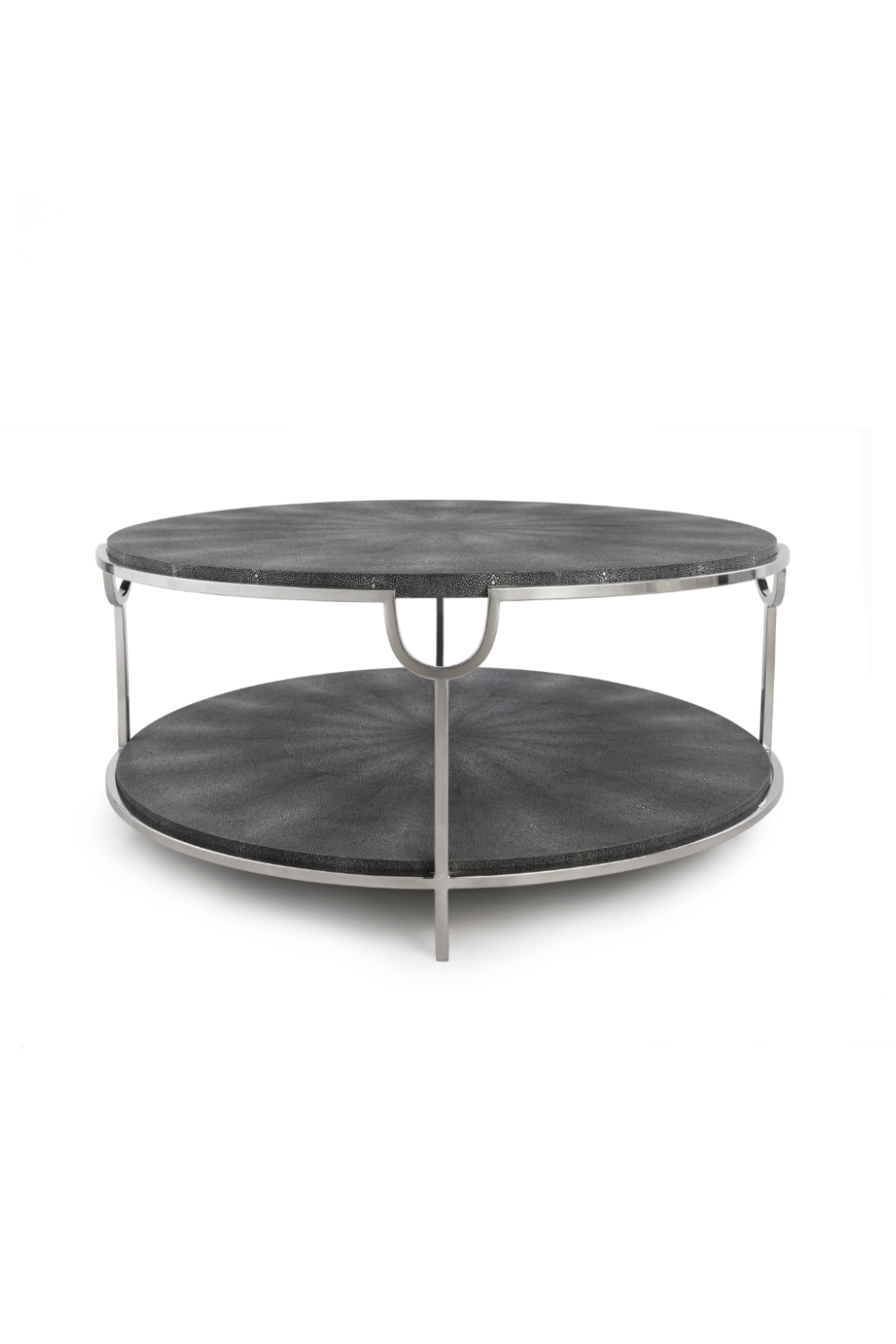 Gray Shagreen with Undershelf Coffee Table | Andrew Martin | OROA