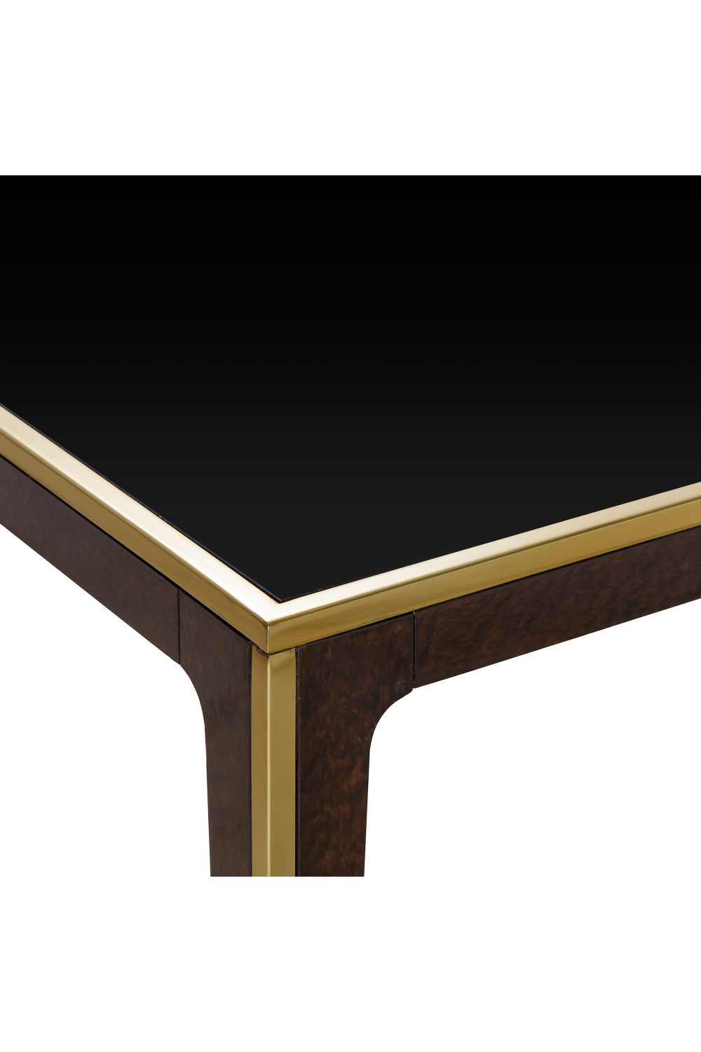 Beech Dining Table with Glass Top | Andrew Martin Silhouette | OROA