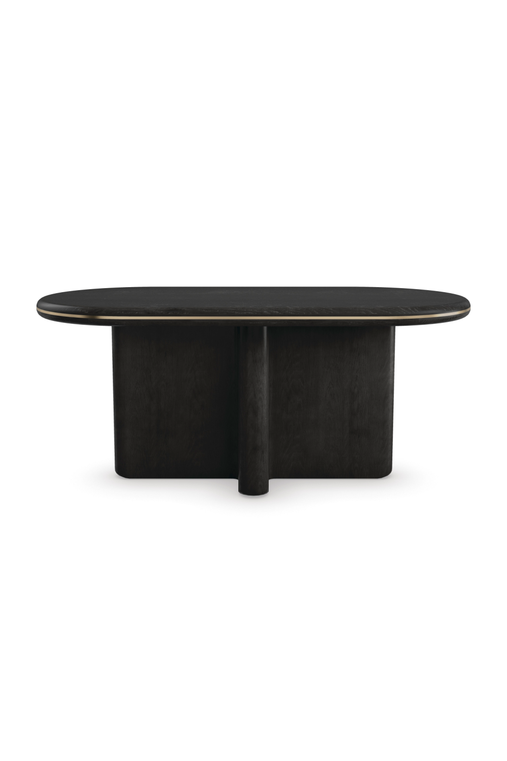 Black Oak Oval Dining Table | Andrew Martin Monty | Oroa.com