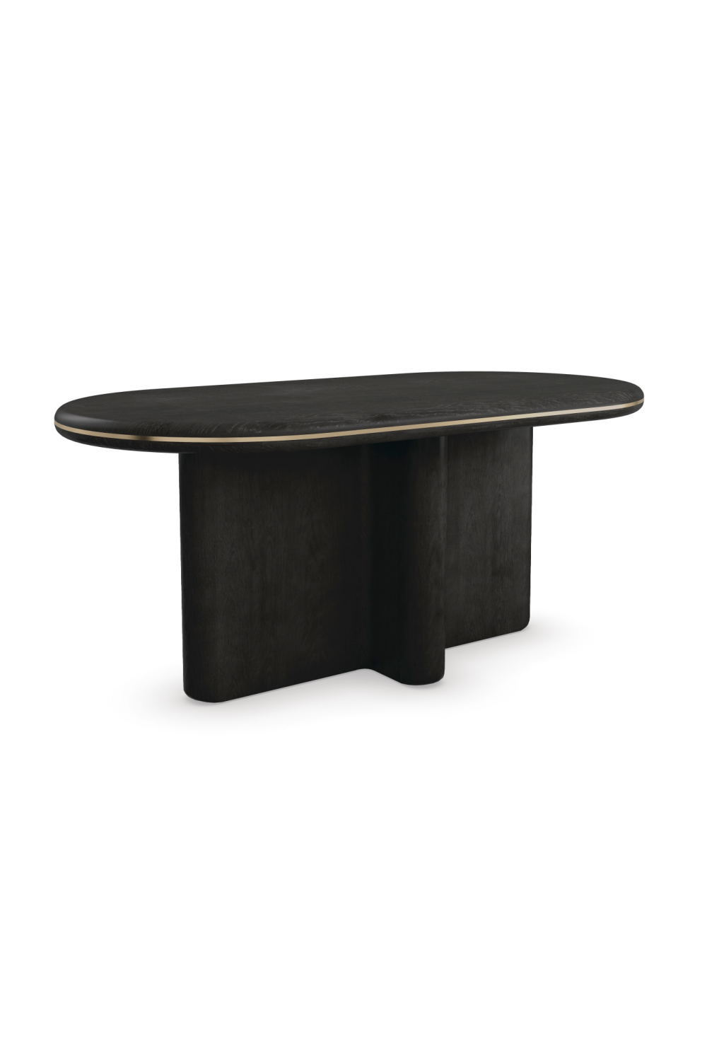 Black Oak Oval Dining Table | Andrew Martin Monty | Oroa.com