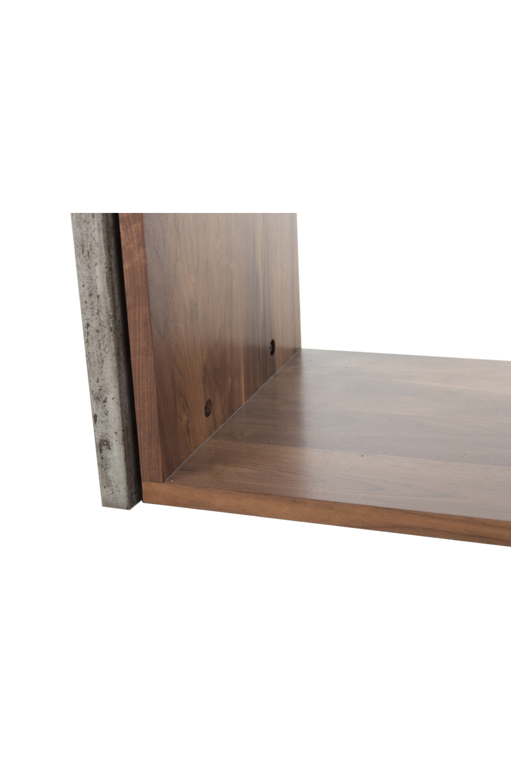Walnut And Concrete Side Table | Andrew Martin Freddie | OROA