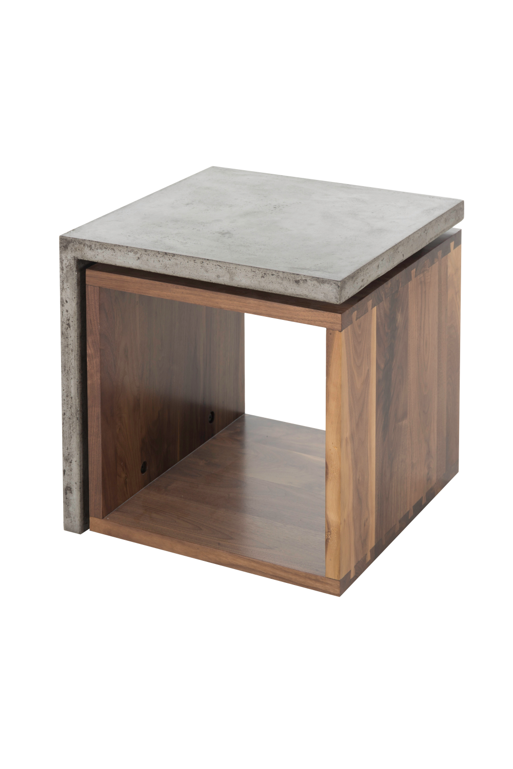 Walnut And Concrete Side Table | Andrew Martin Freddie | OROA
