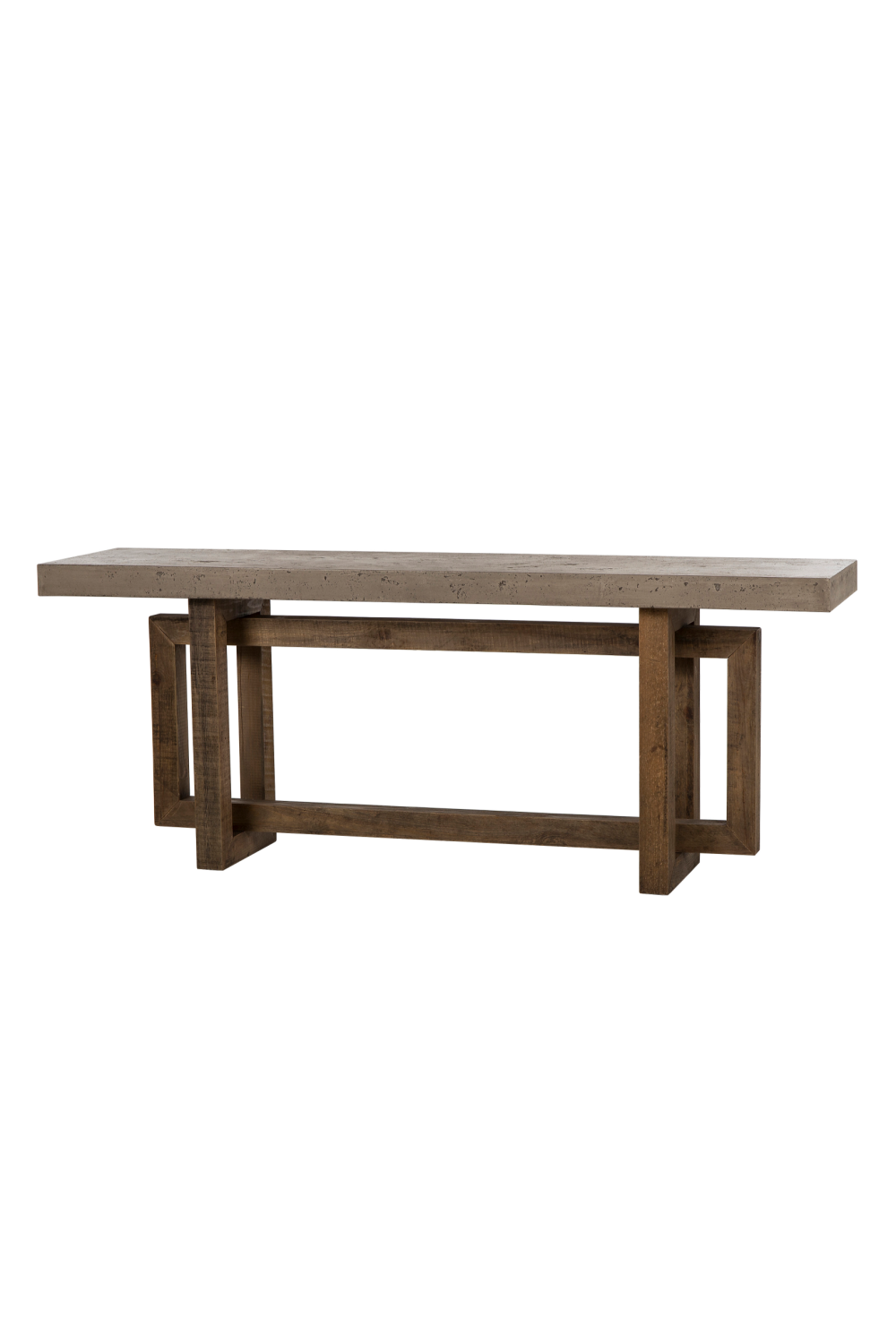 Concrete Slab Wooden Console Table L | Andrew Martin Cube | OROA