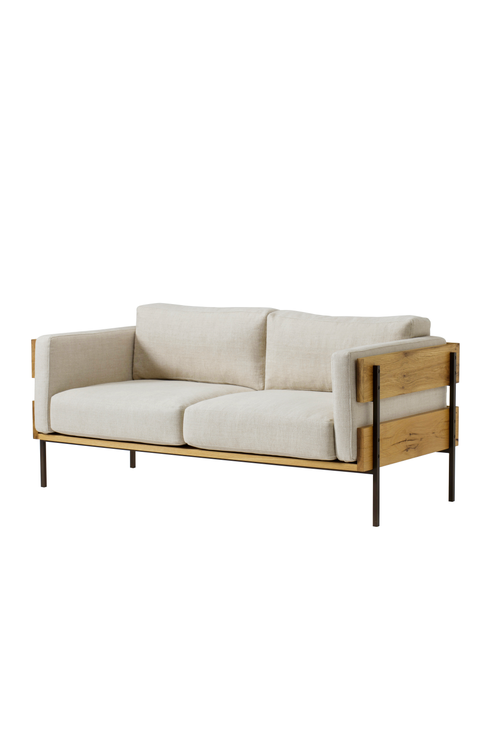 Wooden Framed Upholstered Love Seat | Andrew Martin Carson | Oroa.com