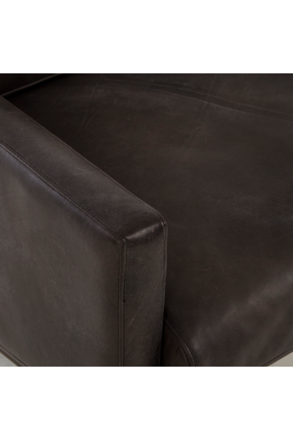 Black Leather Sofa | Andrew Martin Vanessa | Oroa.com
