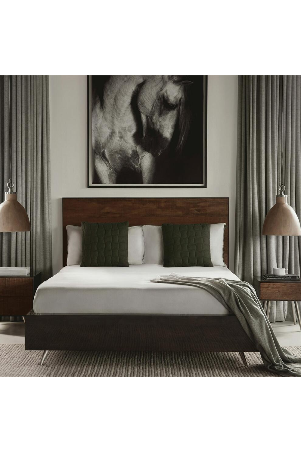 Peroba Wood Queen Bed | Andrew Martin Almera | Oroa.com