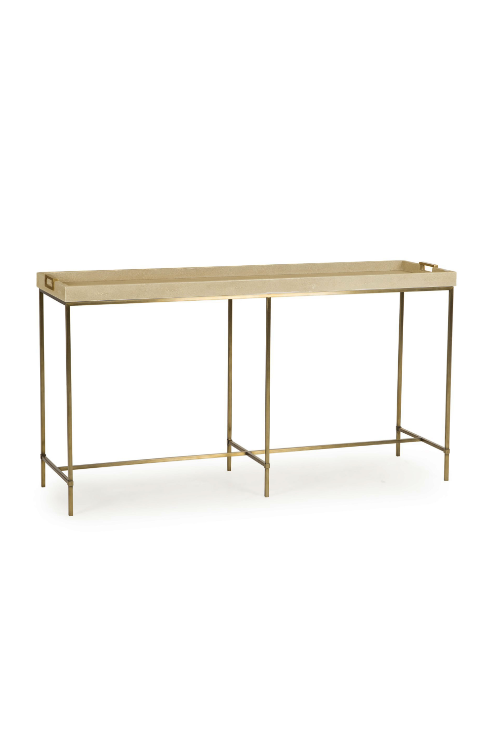 Latte-Colored Shagreen Console Table | Andrew Martin Edith