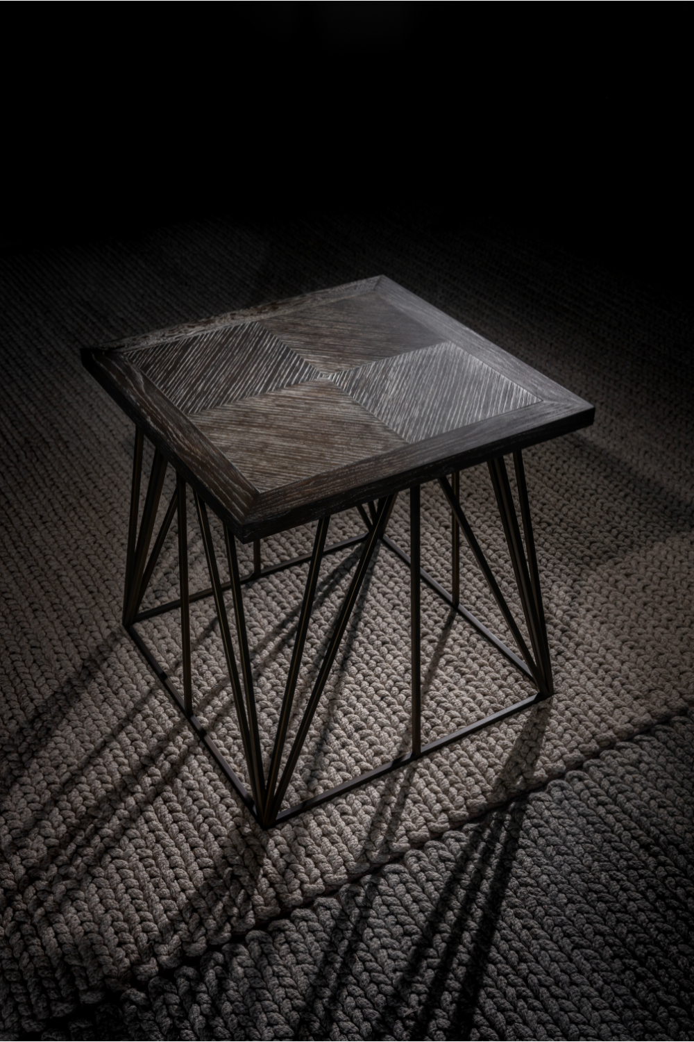 Dark Oak Square Side Table | Andrew Martin Emerson | OROA