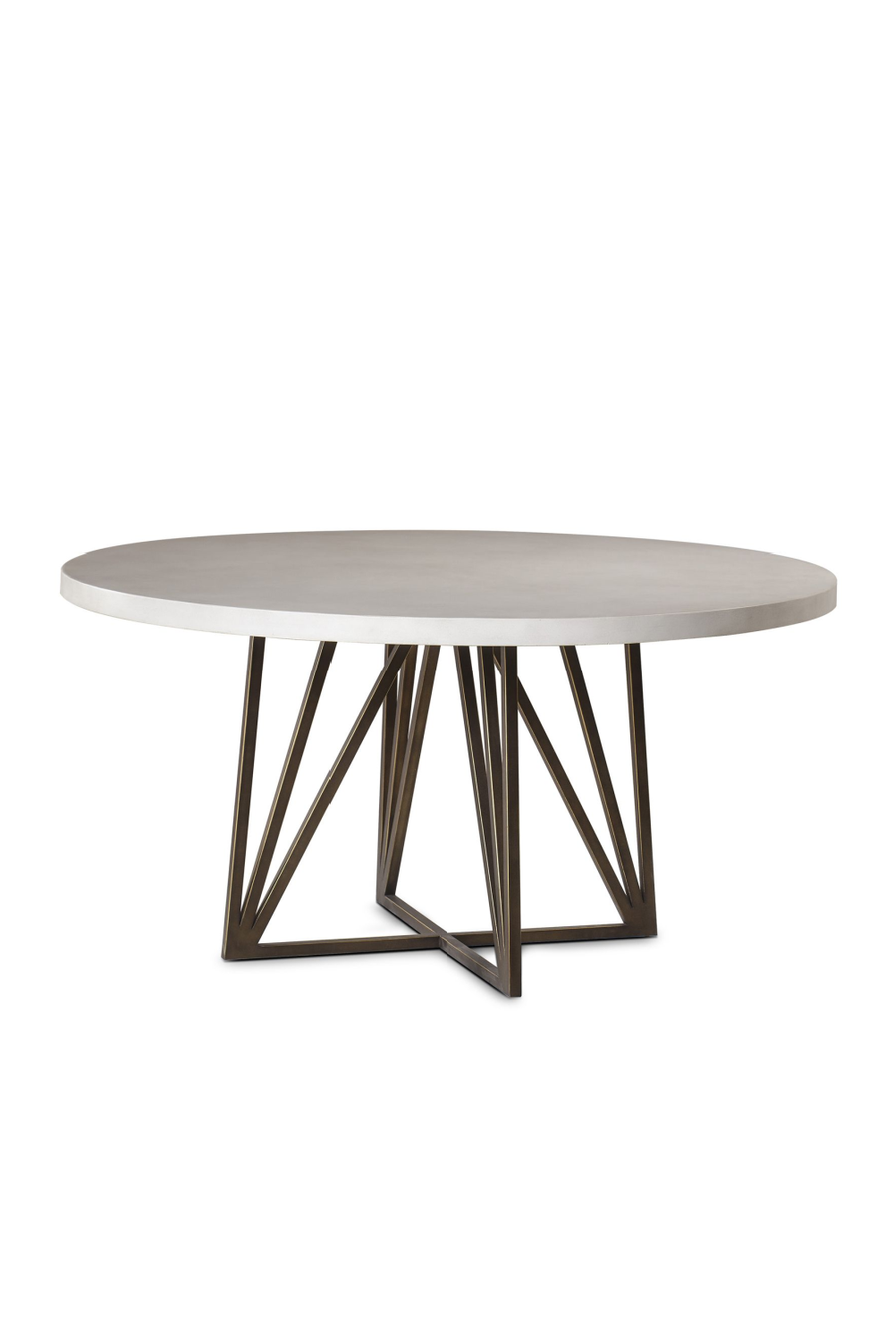 White Circular Top Dining Table - S | Andrew Martin Emerson | OROA