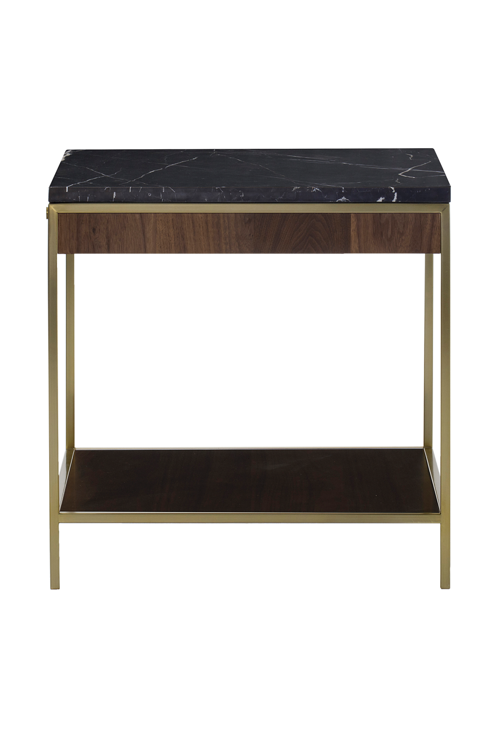 Black Marble Top Square Side Table L | Andrew Martin Chester | OROA