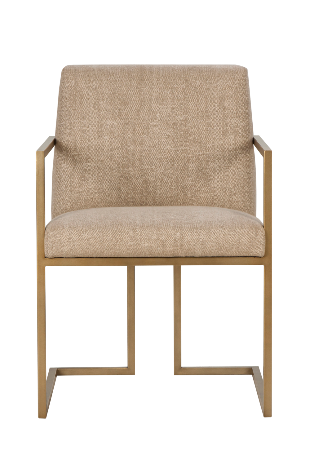 Brass Metal Frame Upholstered Armchair | Andrew Martin Ashton | OROA