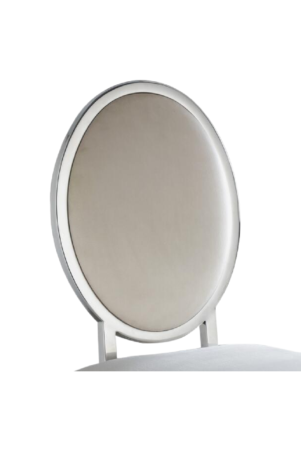 Silver Framed Modern Dining Chair | Andrew Martin Chloe | Oroa.com