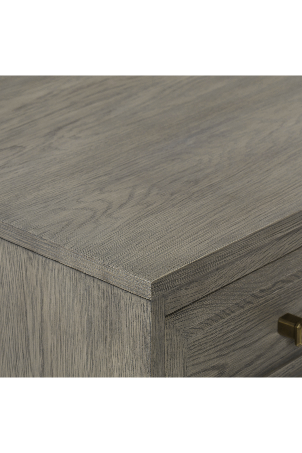 Taupe Oak Two Drawer Nightstand | Andrew Martin Claiborne | OROA