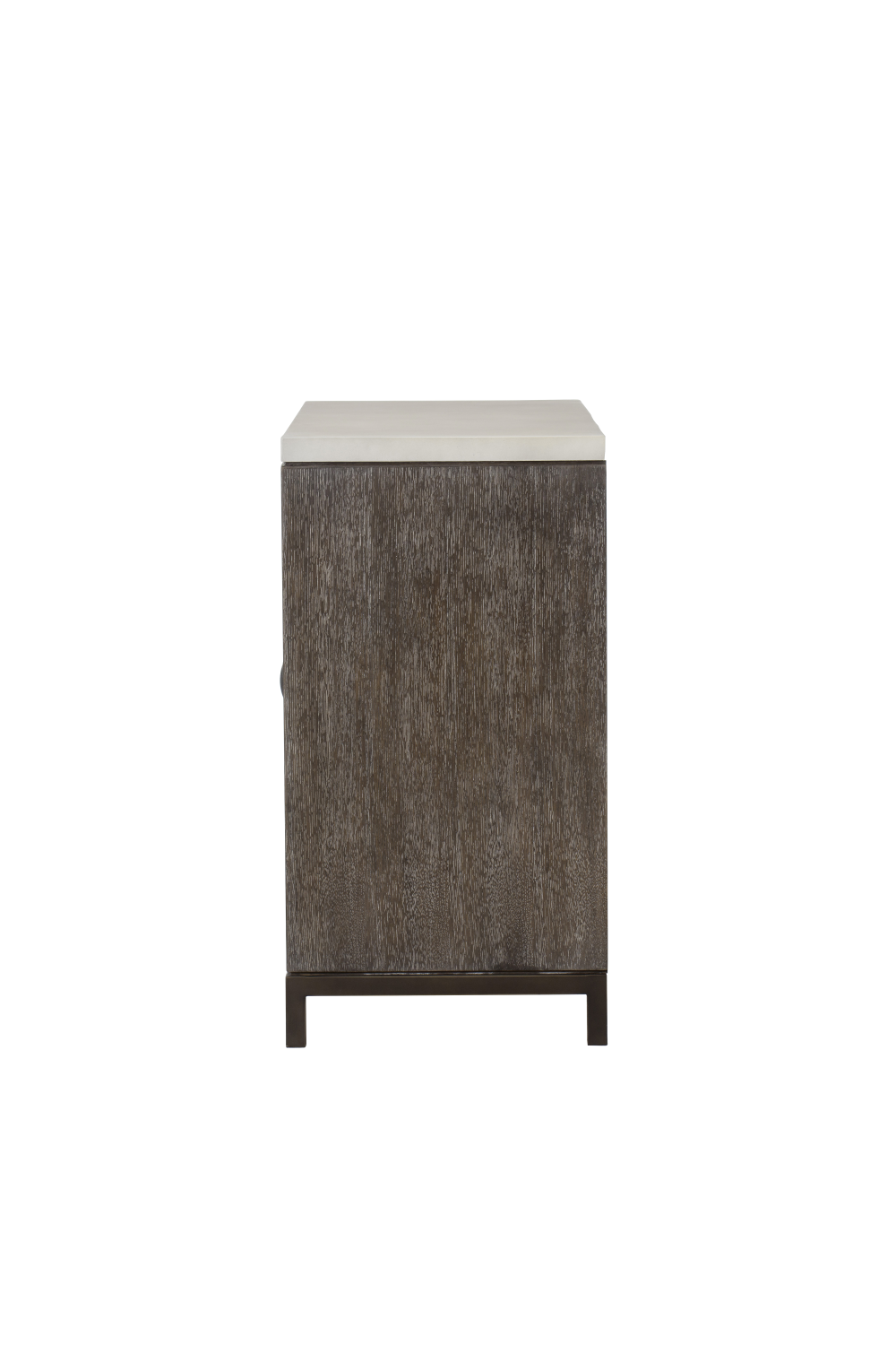 White Concrete Wooden 2-Door Credenza | Andrew Martin Emerson | OROA