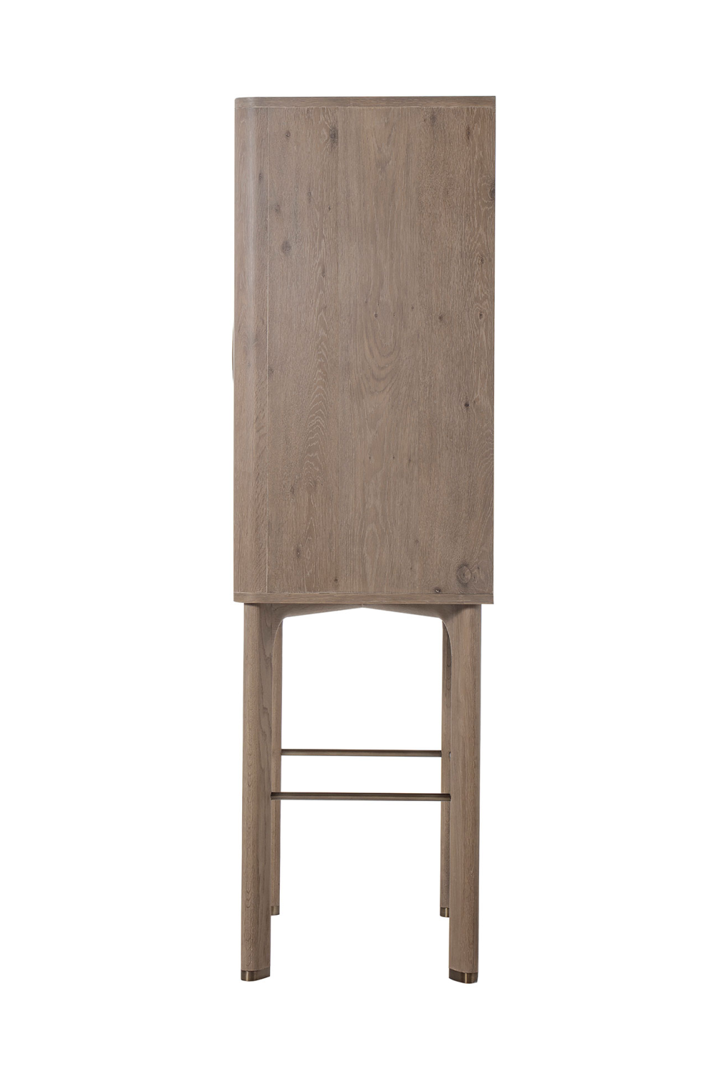 Light Oak and Leather Bar Cabinet | Andrew Martin Charlie | Oroa.com