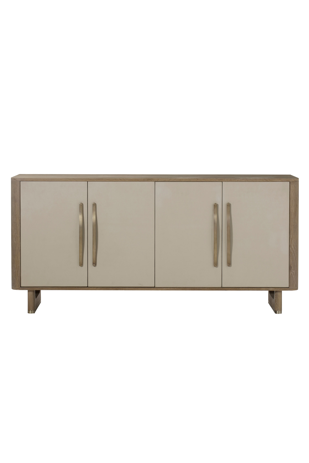 Light Oak and White Leather Sideboard L | Andrew Martin Charlie | Oroa.com