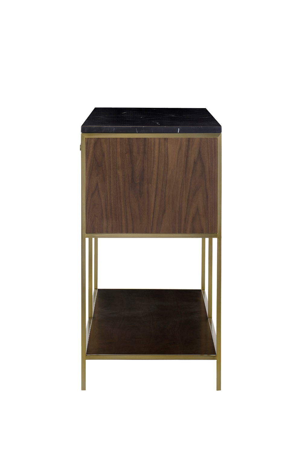 Black Marble Top Console Table L | Andrew Martin Chester | OROA