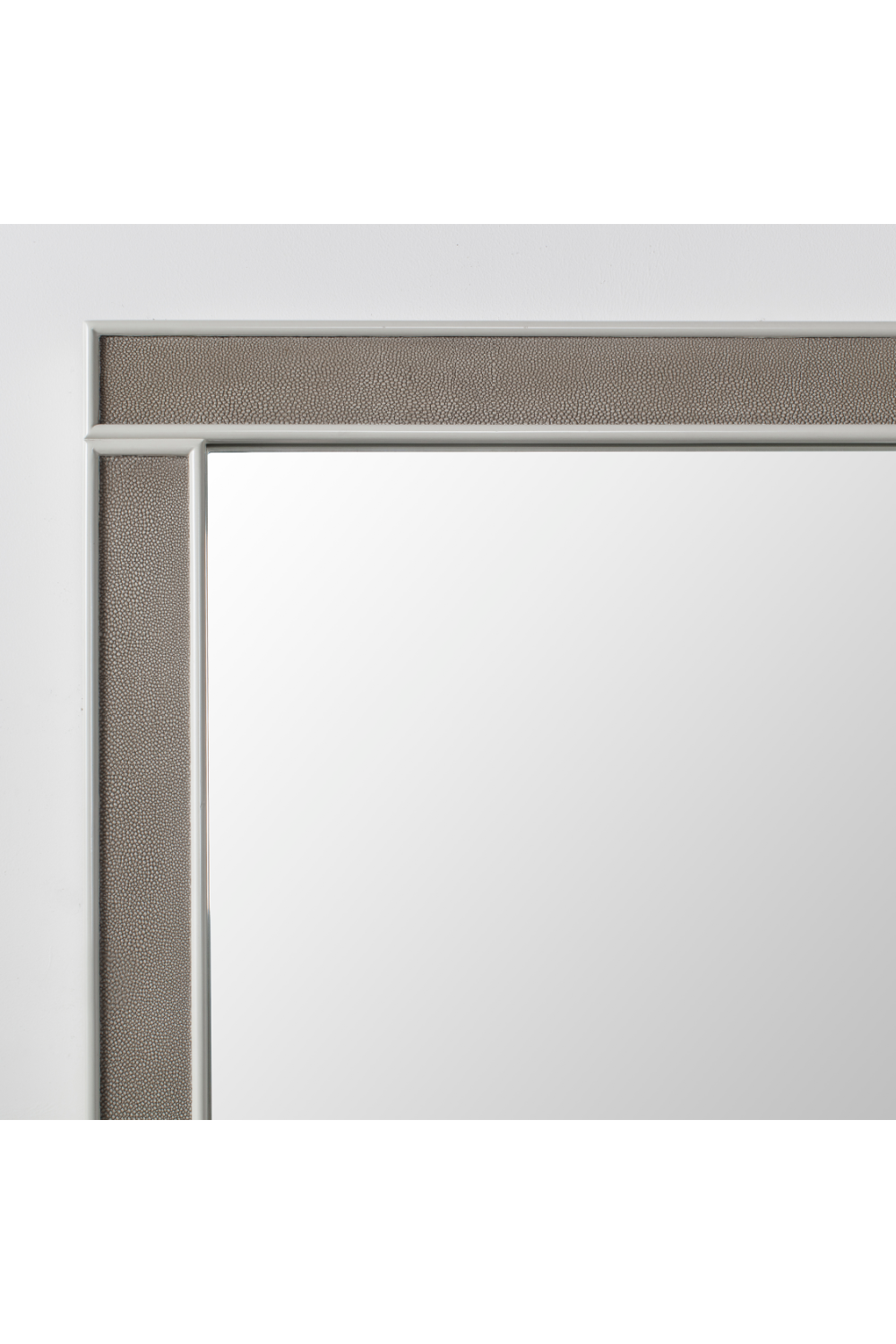 Gray Shagreen Rectangular Mirror | Andrew Martin Alice | OROA