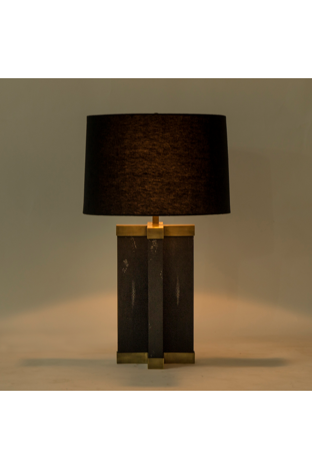 Black Hemp Shade Lamp | Andrew Martin Shagreen | OROA