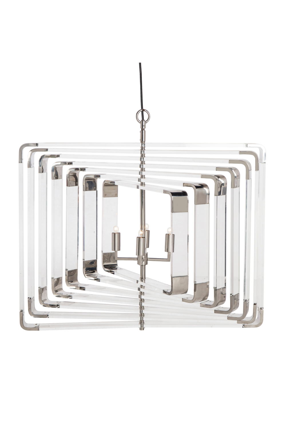 Seven Layer Acrylic Nickel Accent Light | Andrew Martin Spiral | OROA