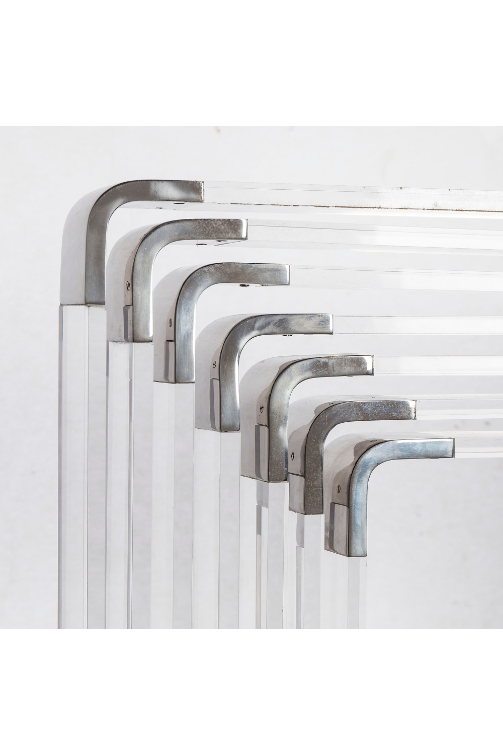Seven Layer Acrylic Nickel Accent Light | Andrew Martin Spiral | OROA