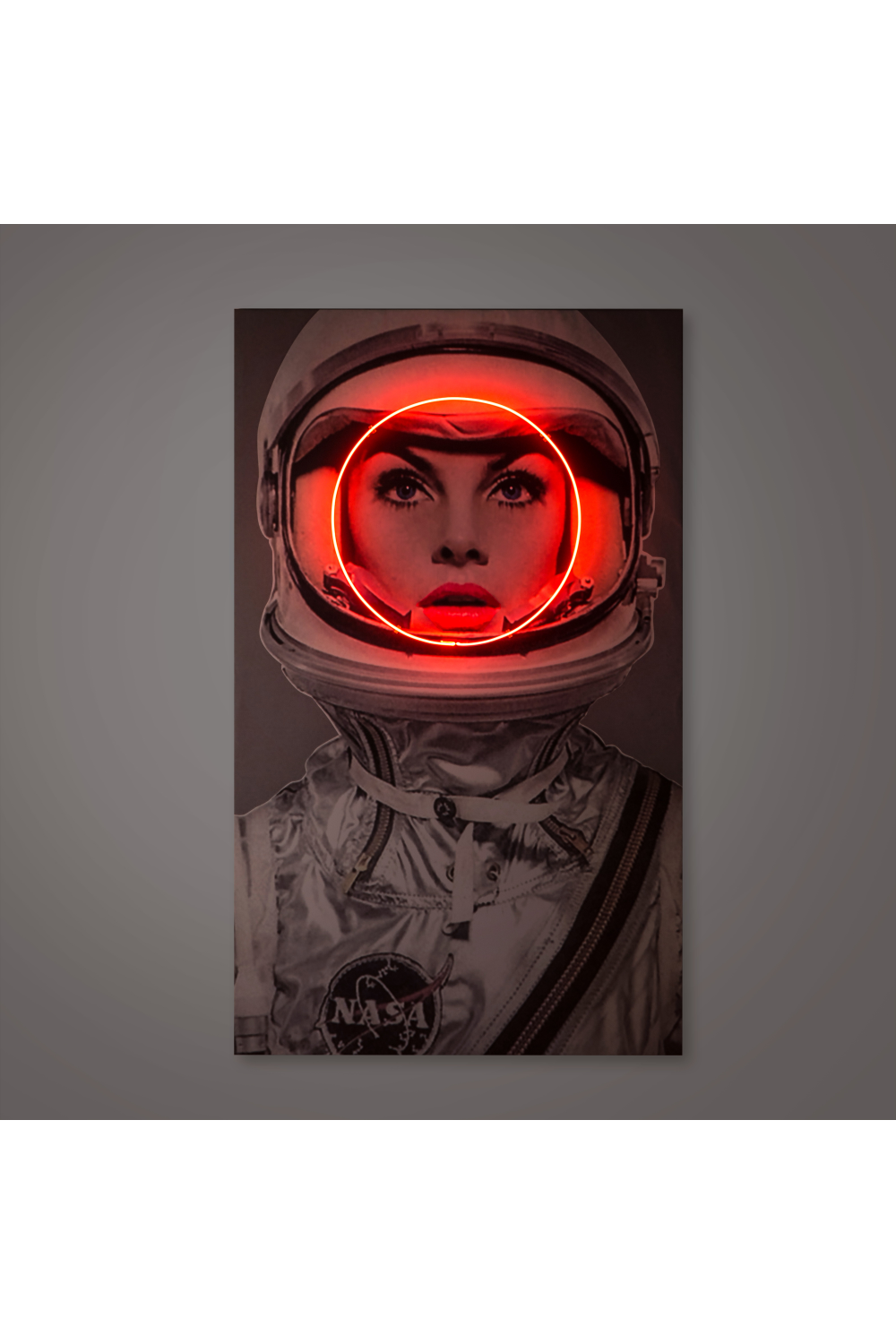 Galactic Photography Artwork | Andrew Martin Neon Space Girl | Oroa.com