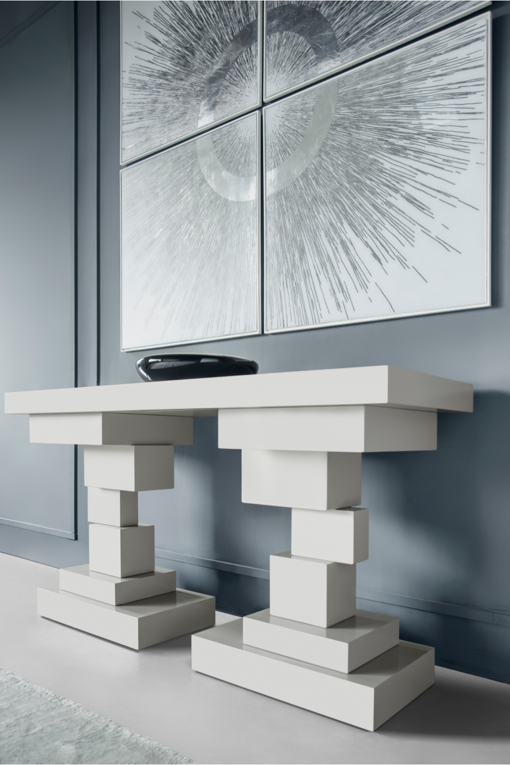 Gray Cubist Console Table | Andrew Martin Morgan | Oroa.com
