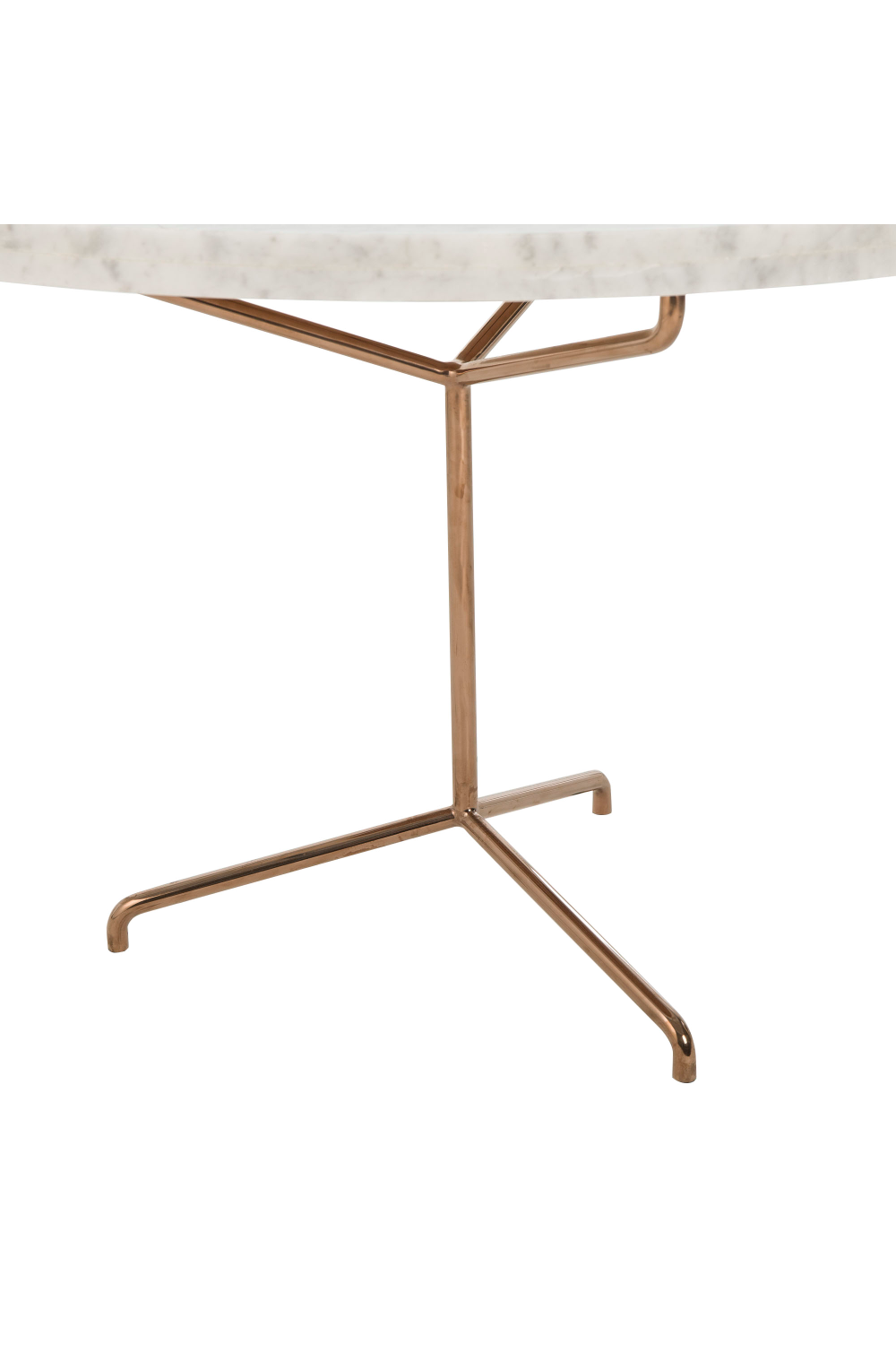 Marble with Rose Gold Base Side Table | Andrew Martin Rose | OROA