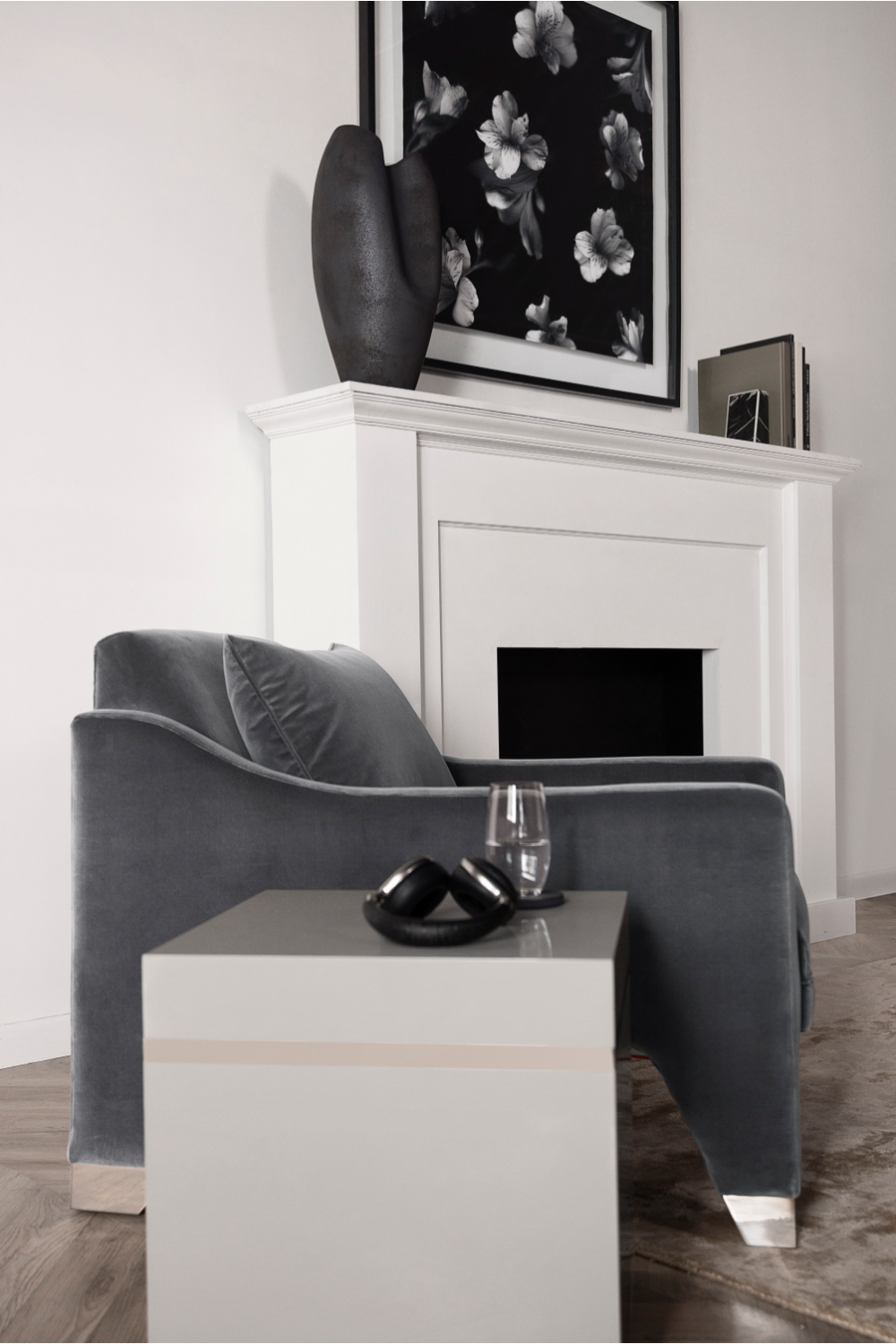 Velvet Upholstered Occasional Chair | Andrew Martin Lyndon | Oroa.com